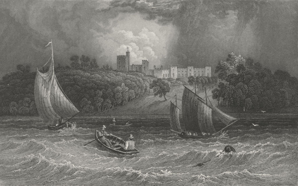 IOW. Norris Castle Lord George Seymour-Bartlett c1840 old antique print